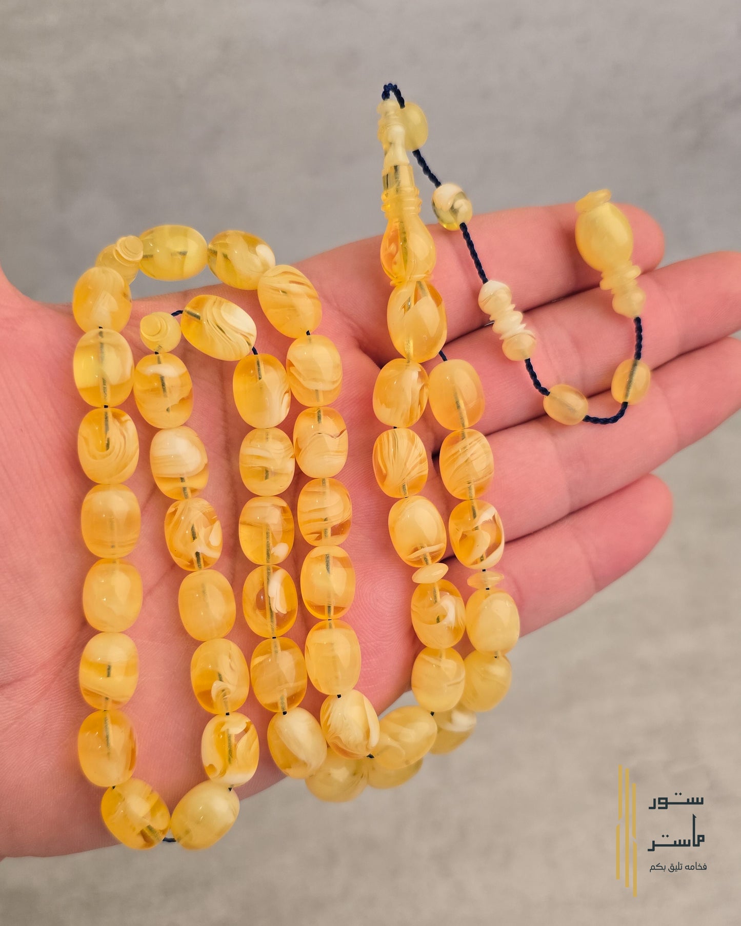 مستكه لون الكهرمان - تمليكه